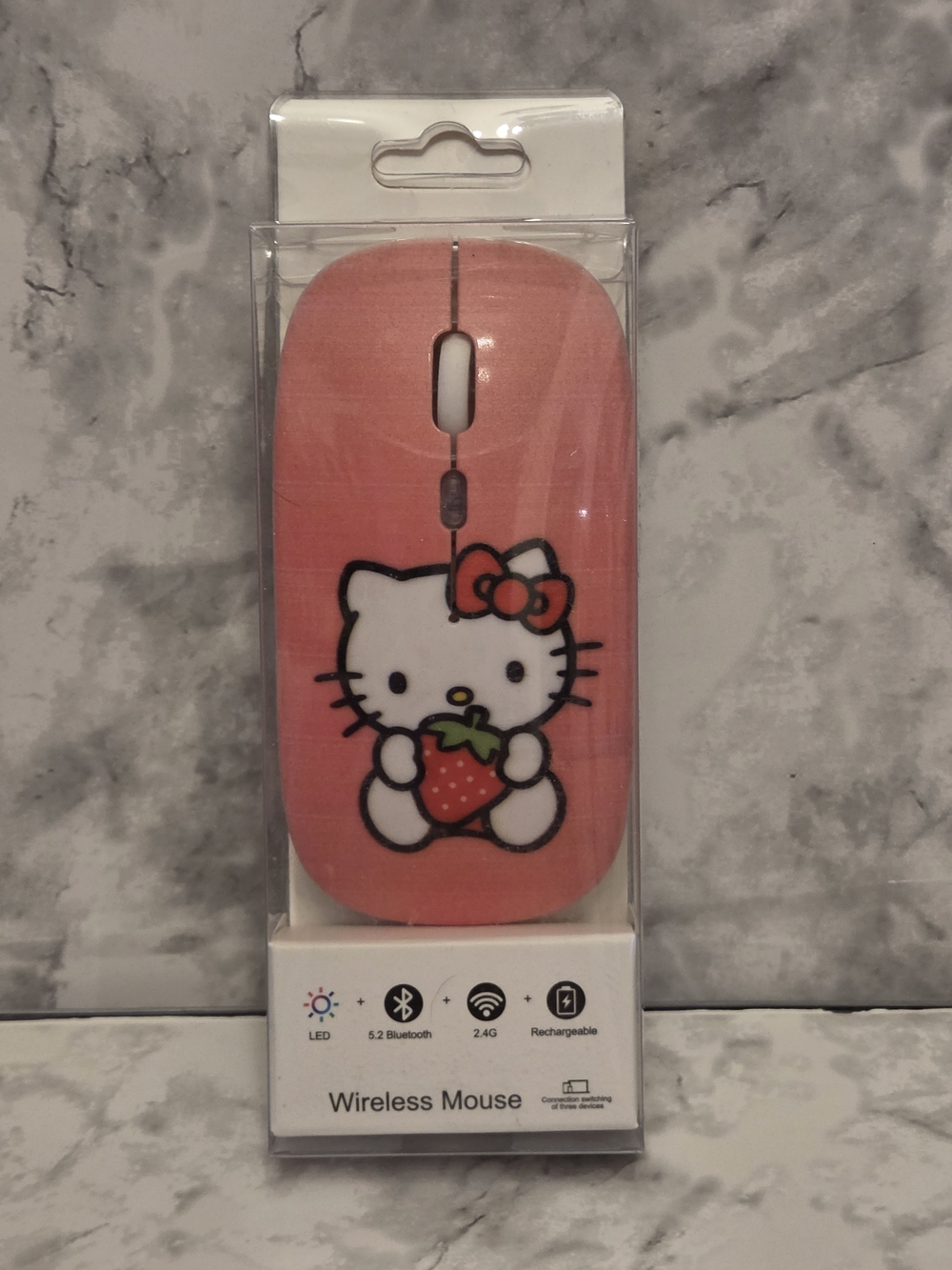 Hello Kitty Pink Strawberry Wireless Mouse